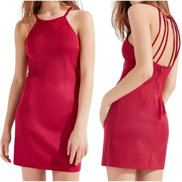 Urban Outfitters Dresses & Skirts - Urban Outfitters faux-seude strappy-back mini dress 'Sally' / NEW Women's 0